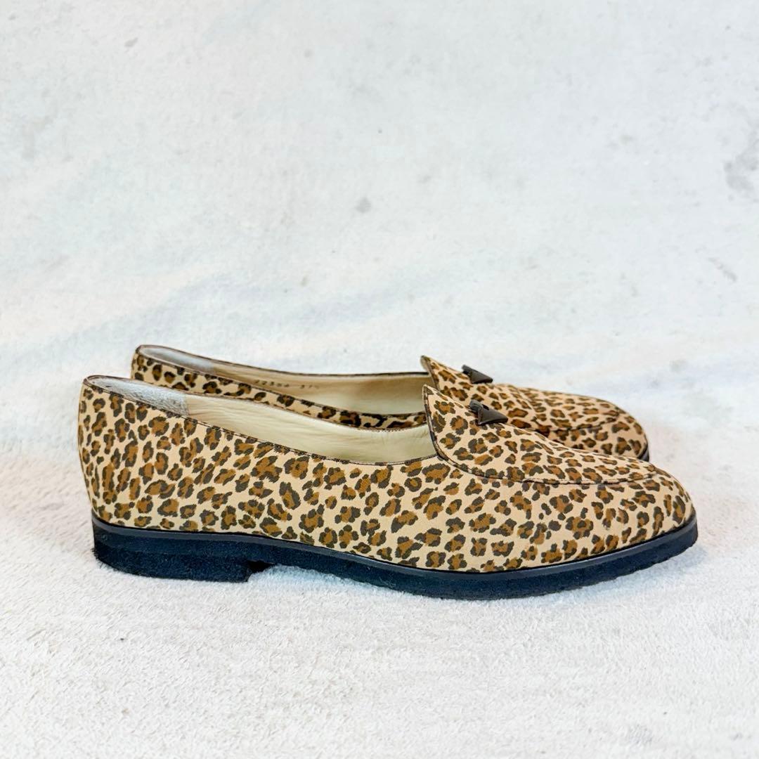 BOTTEGA VENETA ボッテガ レオパード柄 ローファー 37½ 保存袋