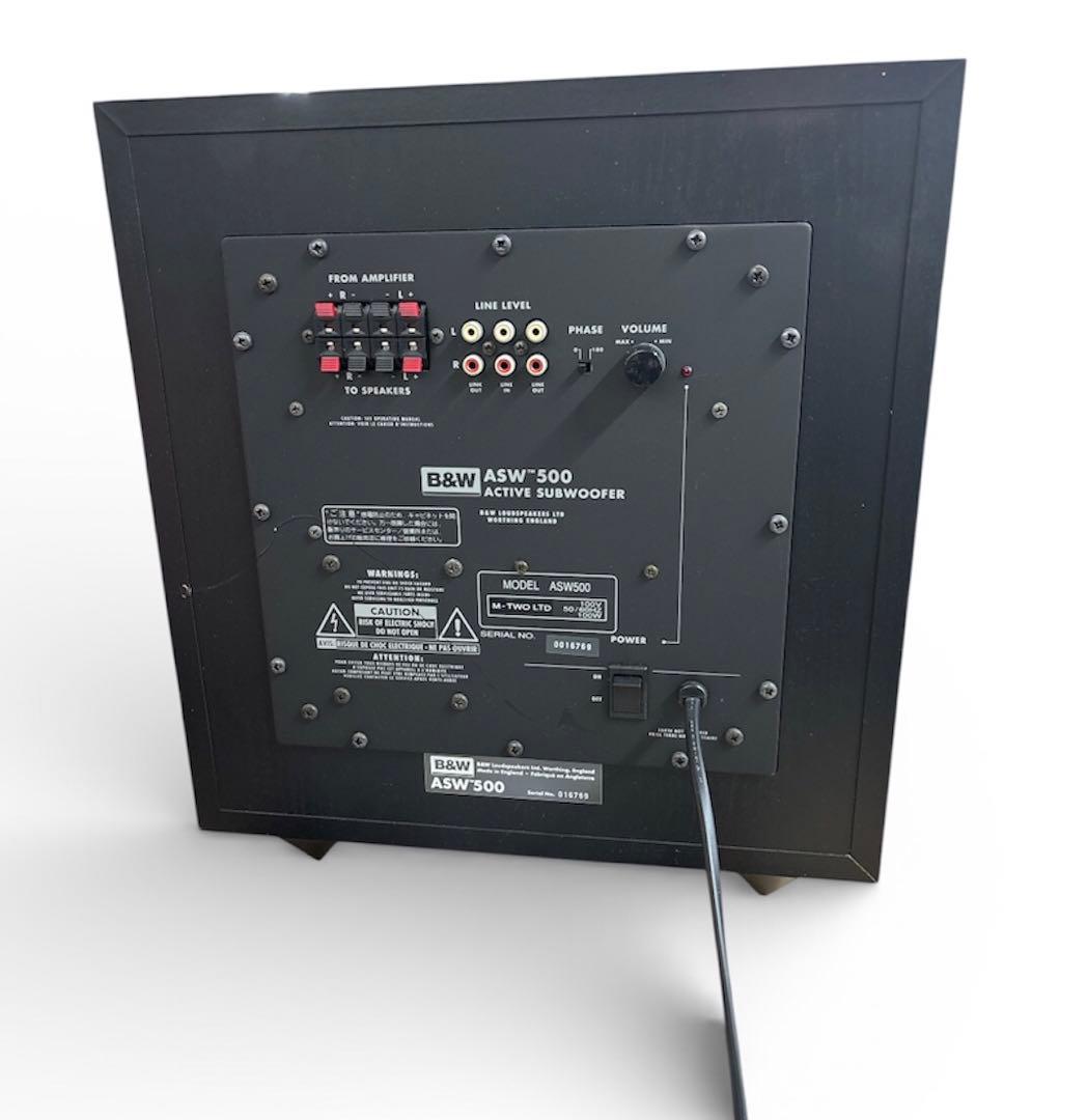 B&W【ASW500】アクティブサブウーファー　中古