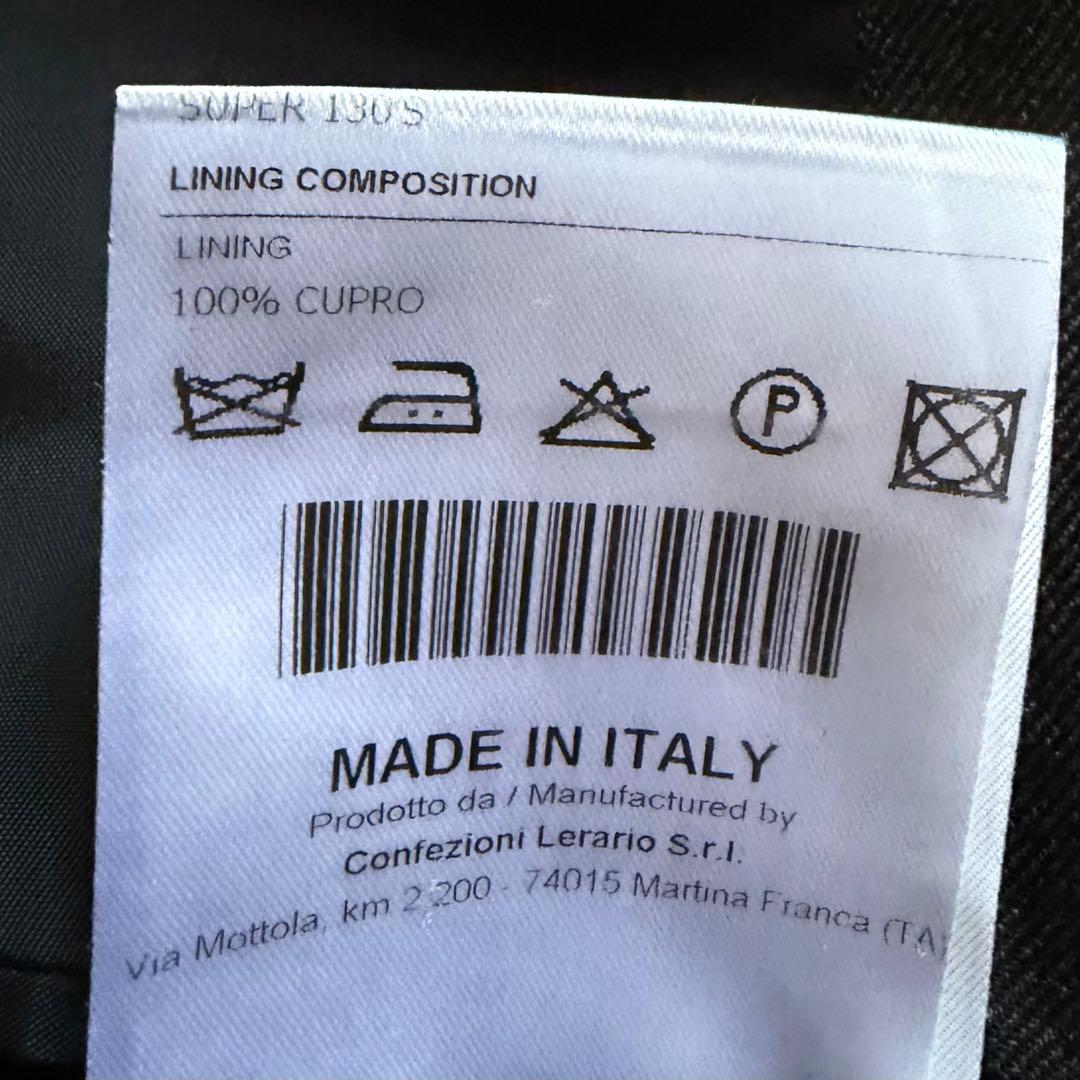 <24年モデル 極美品>TAGLIATORE ダークグレー ウール スーツ 50