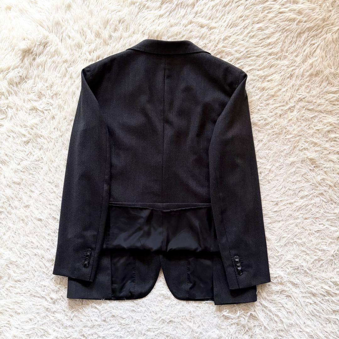 <24年モデル 極美品>TAGLIATORE ダークグレー ウール スーツ 50