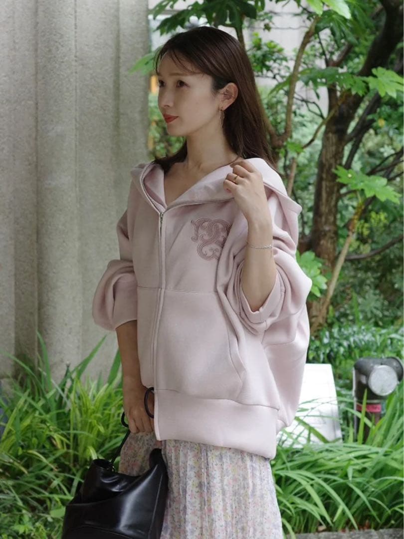 snidel ボリュームパーカー ホワイト