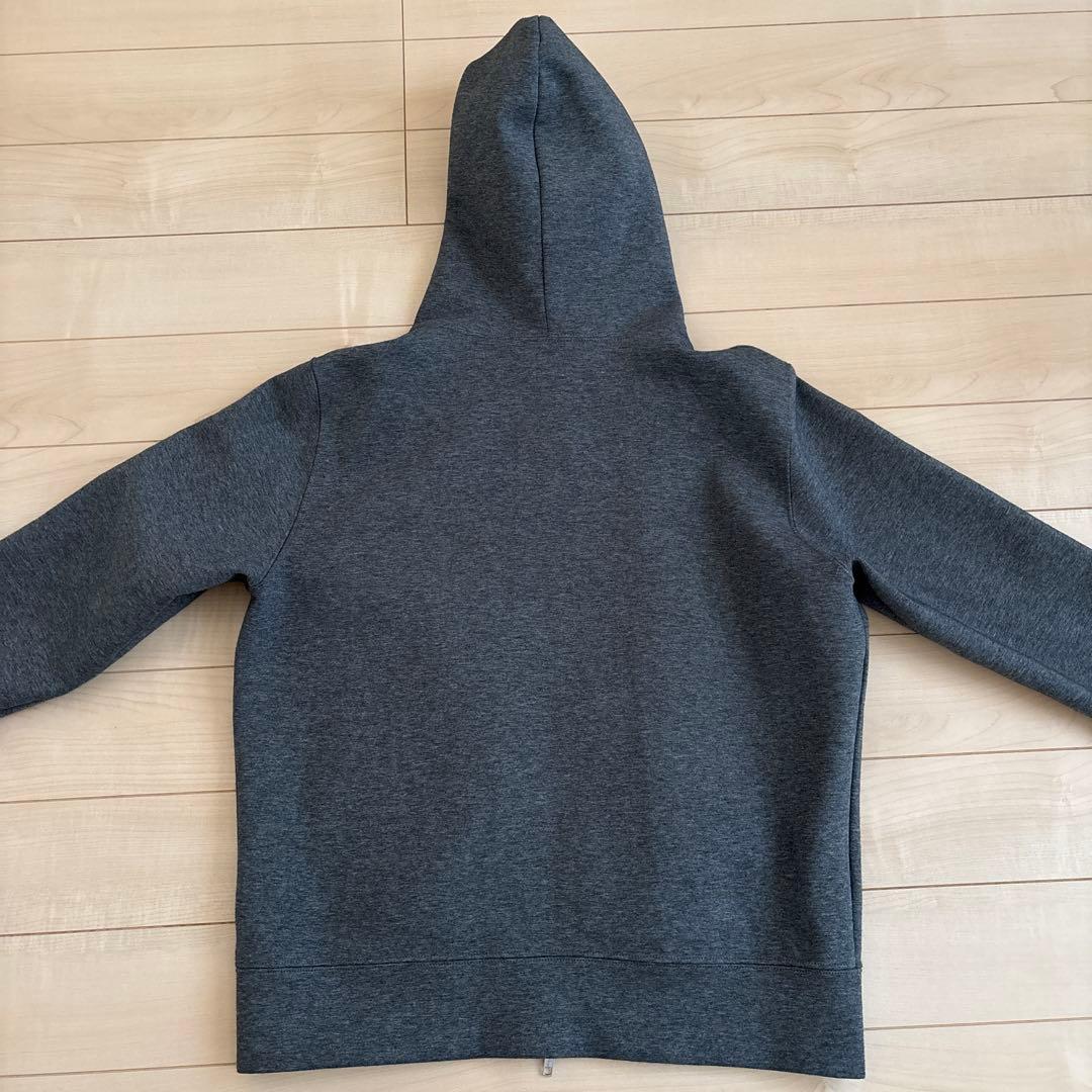 【Spick and Span】ストレッチジップフードパーカー グレー