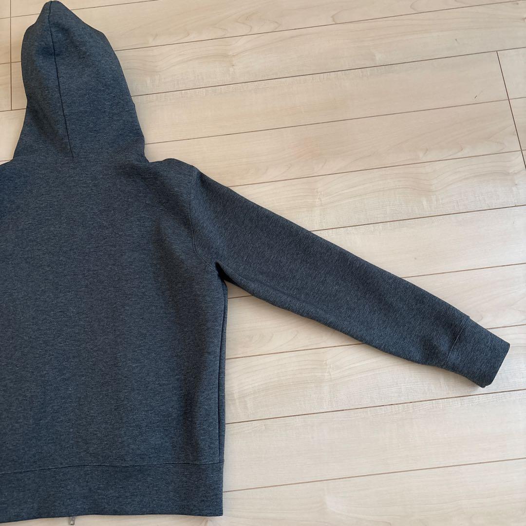 【Spick and Span】ストレッチジップフードパーカー グレー