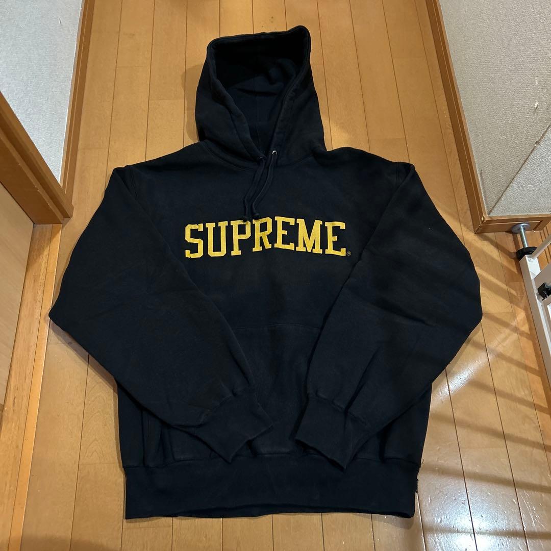 Supreme Varsity Hooded Sweatshirtブラック M