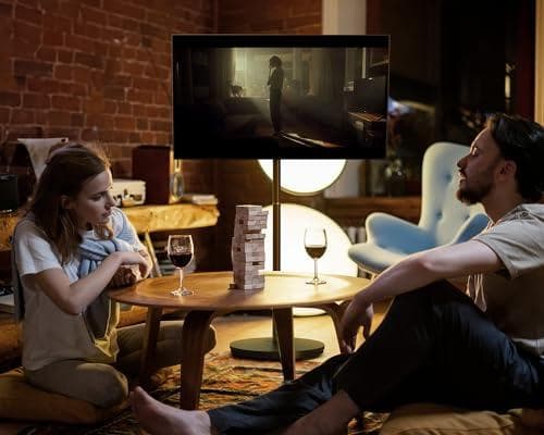 【新品】テレビスタンド キャスター付テレビ台 24~48インチ　ベージュ