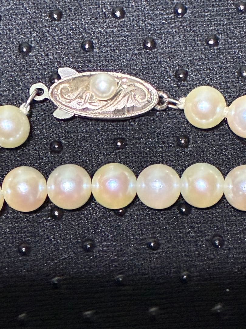 アコヤ真珠 ロングネックレス シルバー留め具