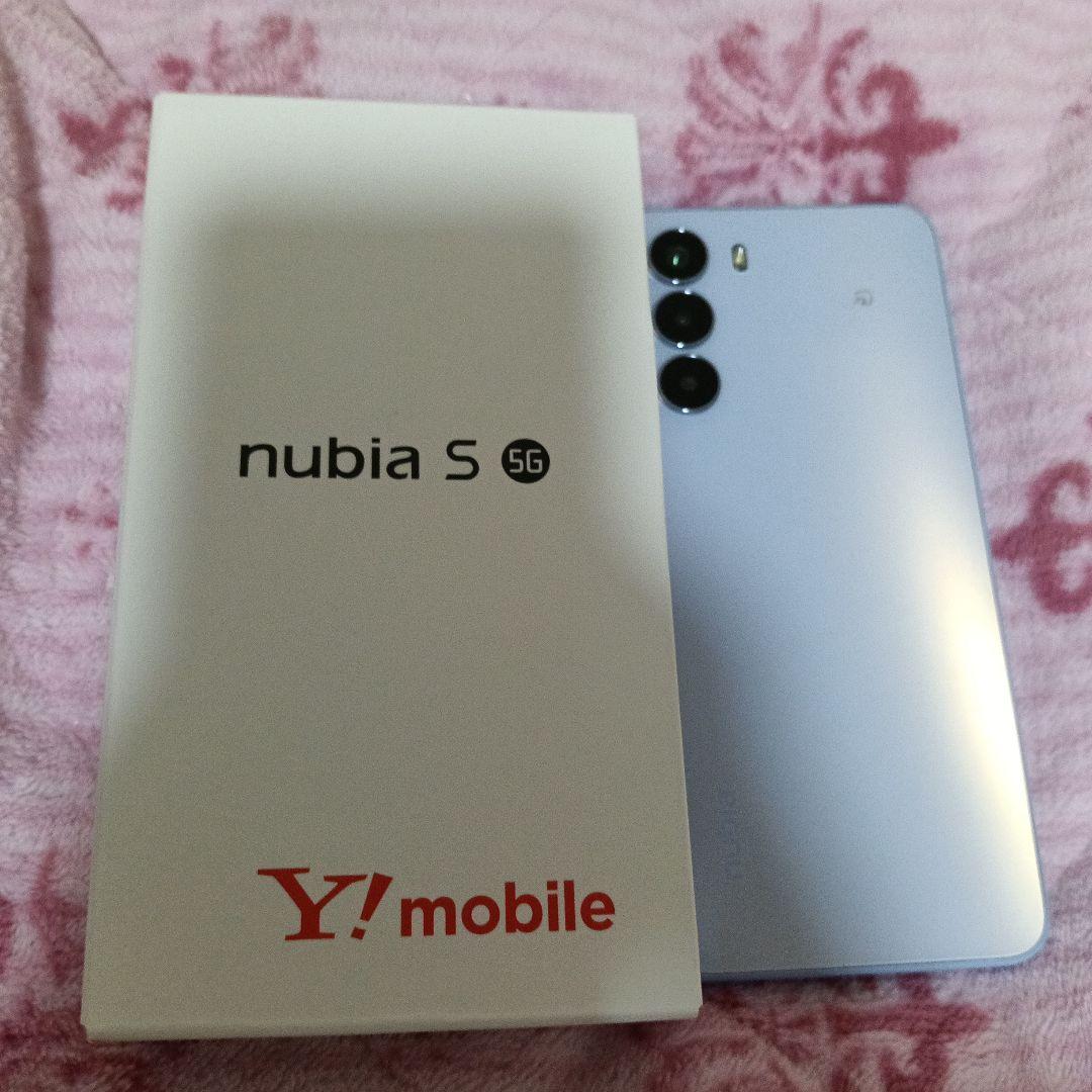 nubia S 5G ライトブルー Y!mobile 本体
