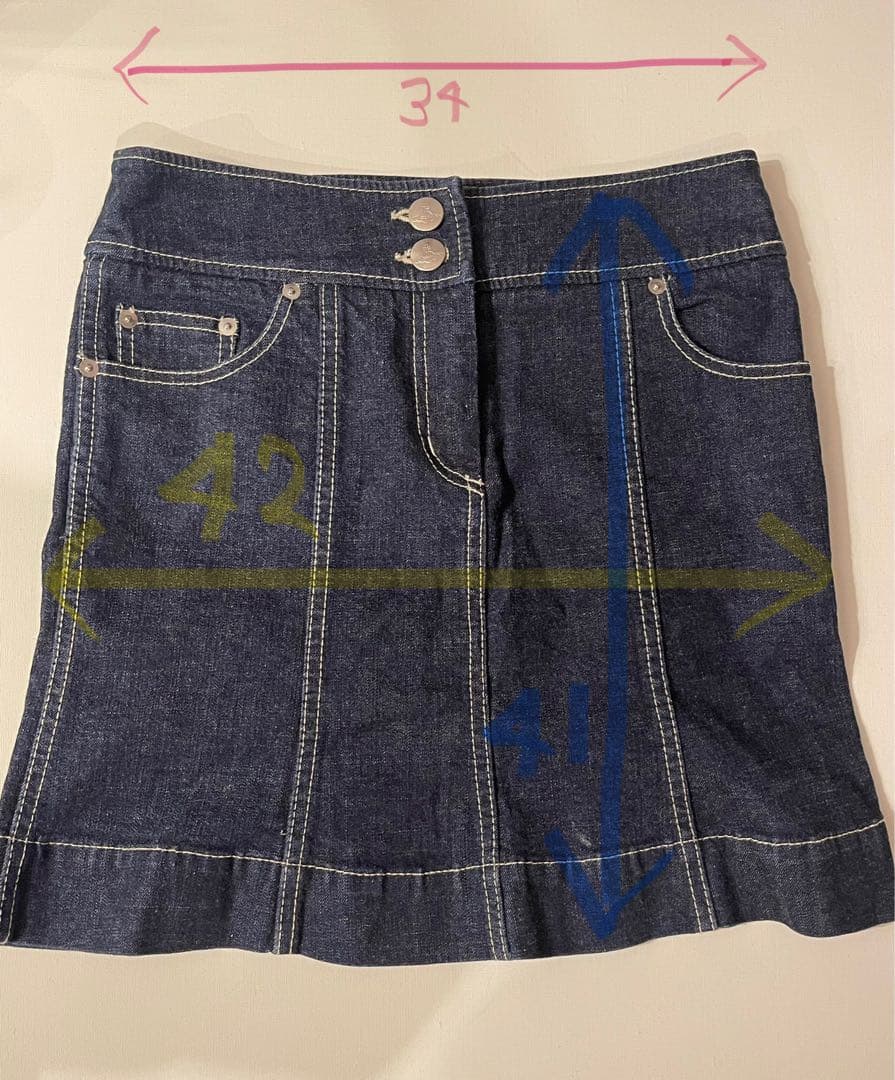 ヴィヴィアンウエストウッド　デニム スカートサイズ2