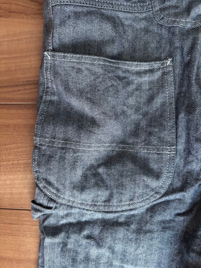 BLUCO/ヒッコリー/オーバーオール/Sサイズ