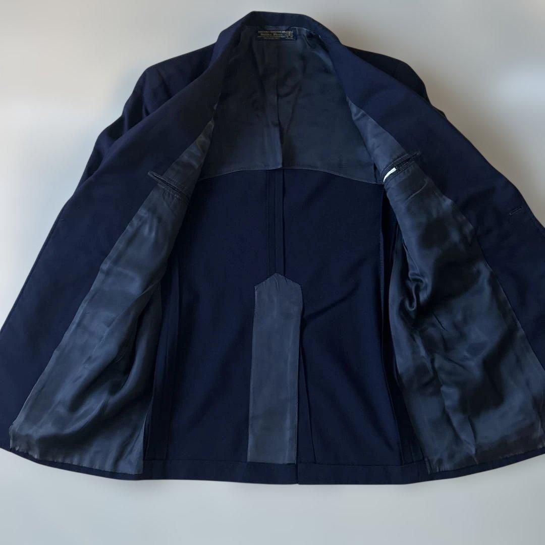 米国製ブルックスブラザーズ ゴールデンフリース 紺ブレ 金ボタン 3釦 段返り