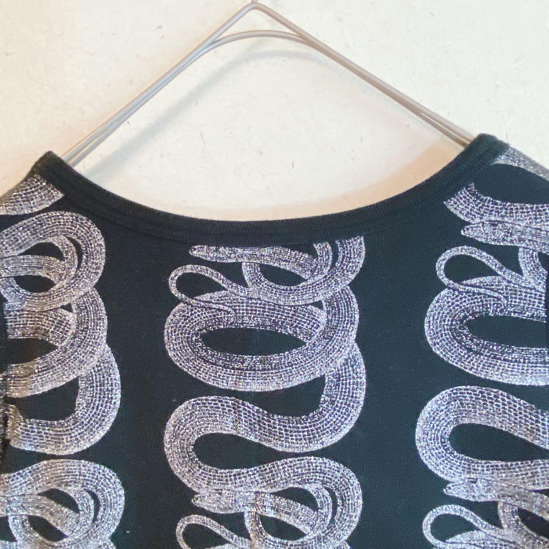 【ヒステリックス】（FREE）スネーク バナナガール ラメ Tシャツ 希少 派手