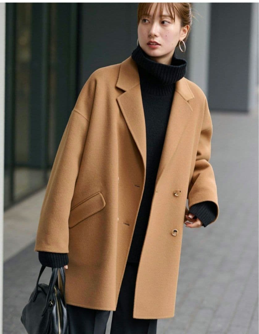 FRAMeWORK ハミルトンリバーテーラードコート　キャメル　38