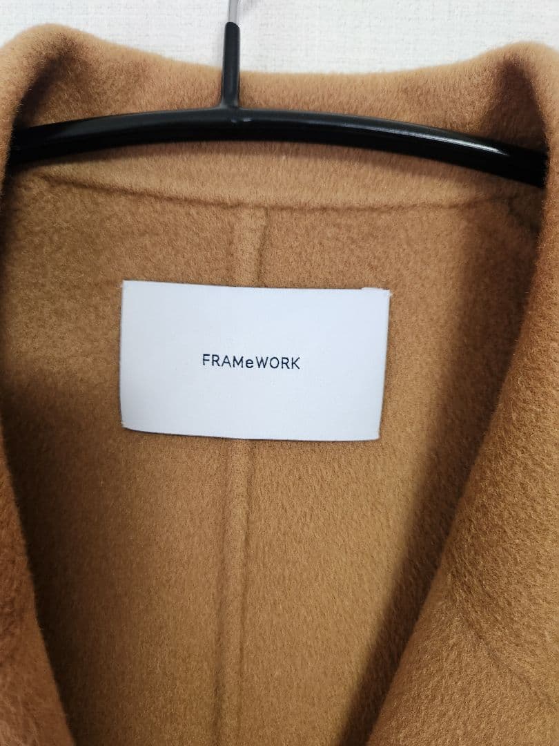 FRAMeWORK ハミルトンリバーテーラードコート　キャメル　38