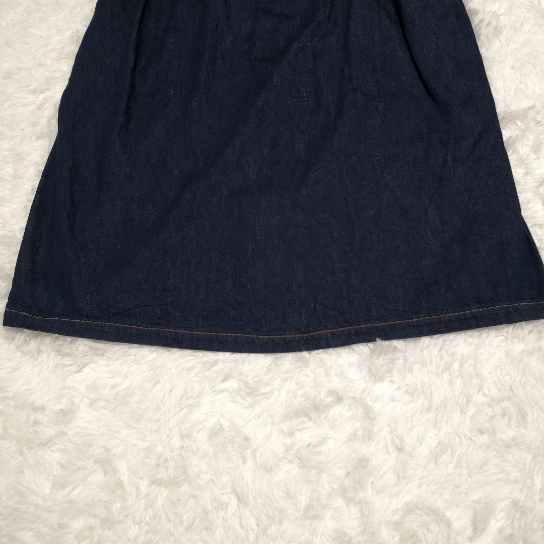 希少✨トリココムデギャルソン　デニム　ワンピース　長袖　猫目ボタン　S