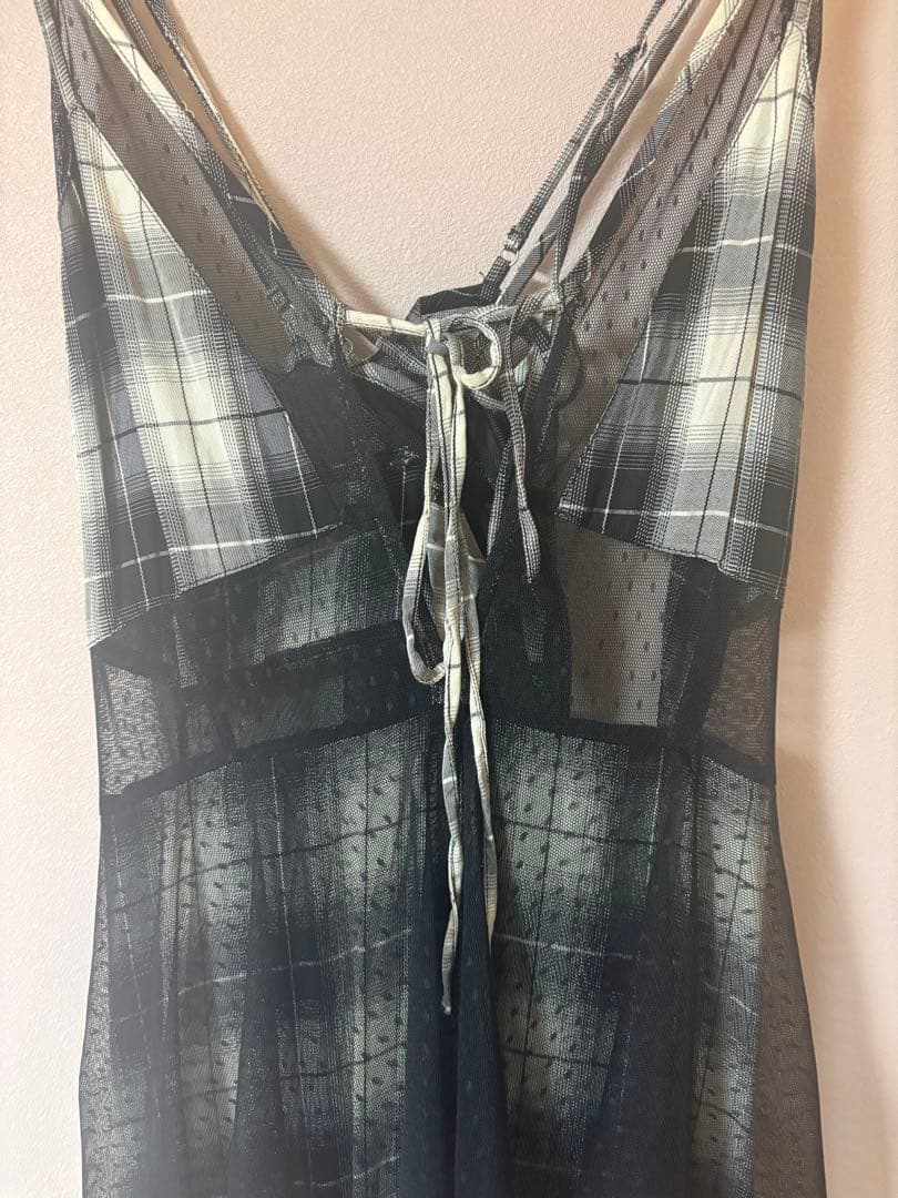 maison specialキャミワンピース チェック柄ワンピース