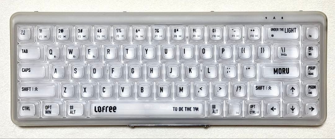 lofree 1% Moru 半透明メカニカルキーボード