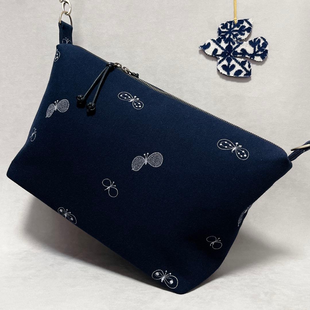 ハンドメイド　ミナペルホネン　クロスボディバッグ⑅︎◡̈︎*