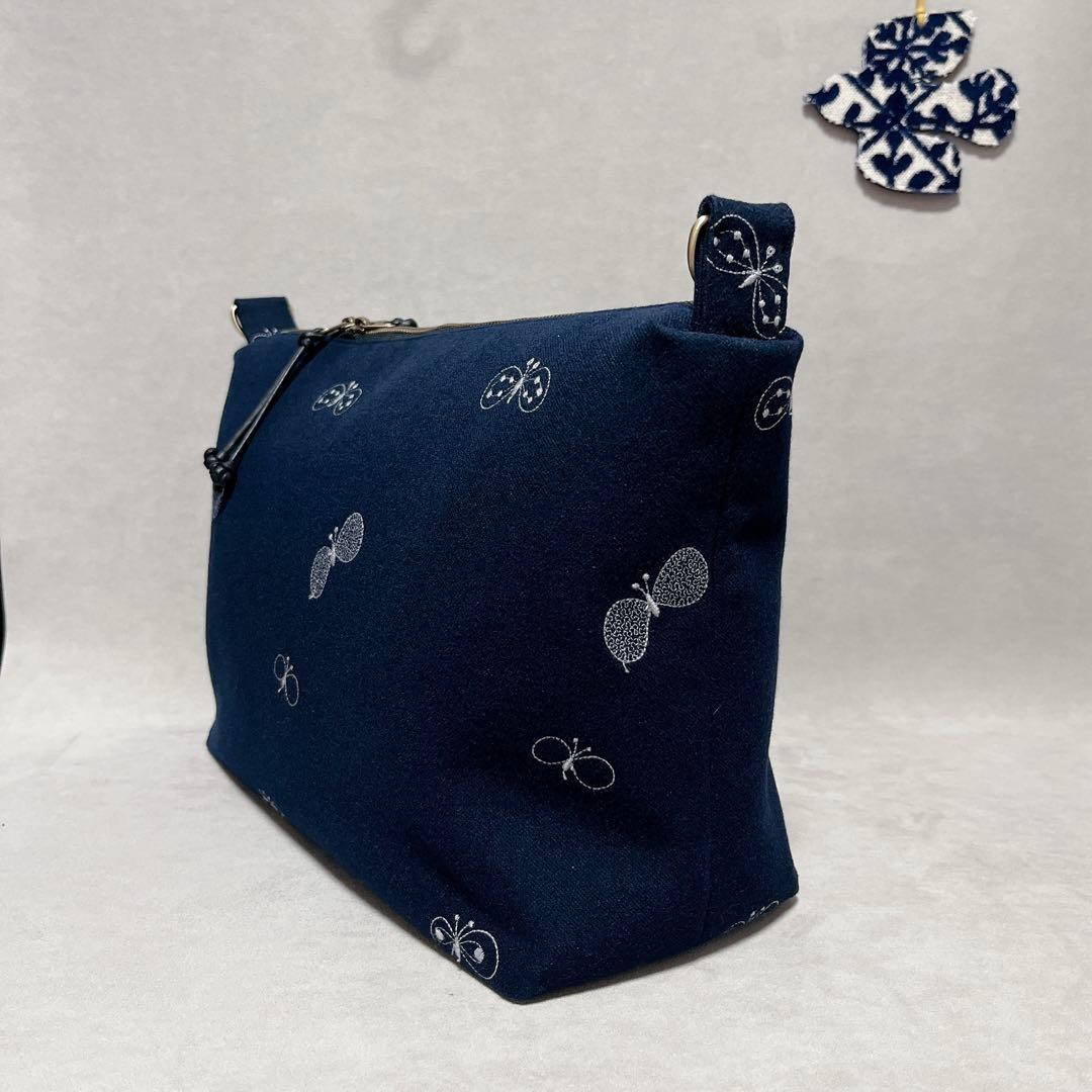 ハンドメイド　ミナペルホネン　クロスボディバッグ⑅︎◡̈︎*