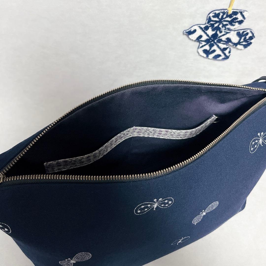 ハンドメイド　ミナペルホネン　クロスボディバッグ⑅︎◡̈︎*