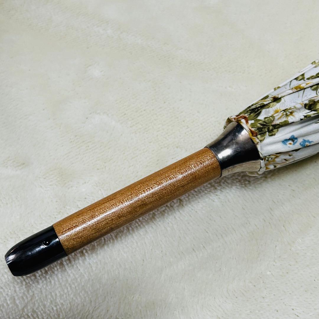 ピンクハウス　傘　白詰草ブーケ　四葉のクローバー　アイボリー　長傘　未使用P47