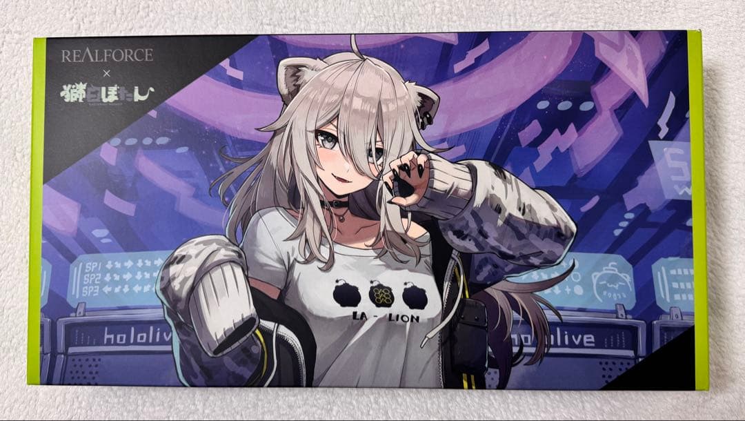 REALFORCE×hololive GX1 獅白ぼたん 英語配列