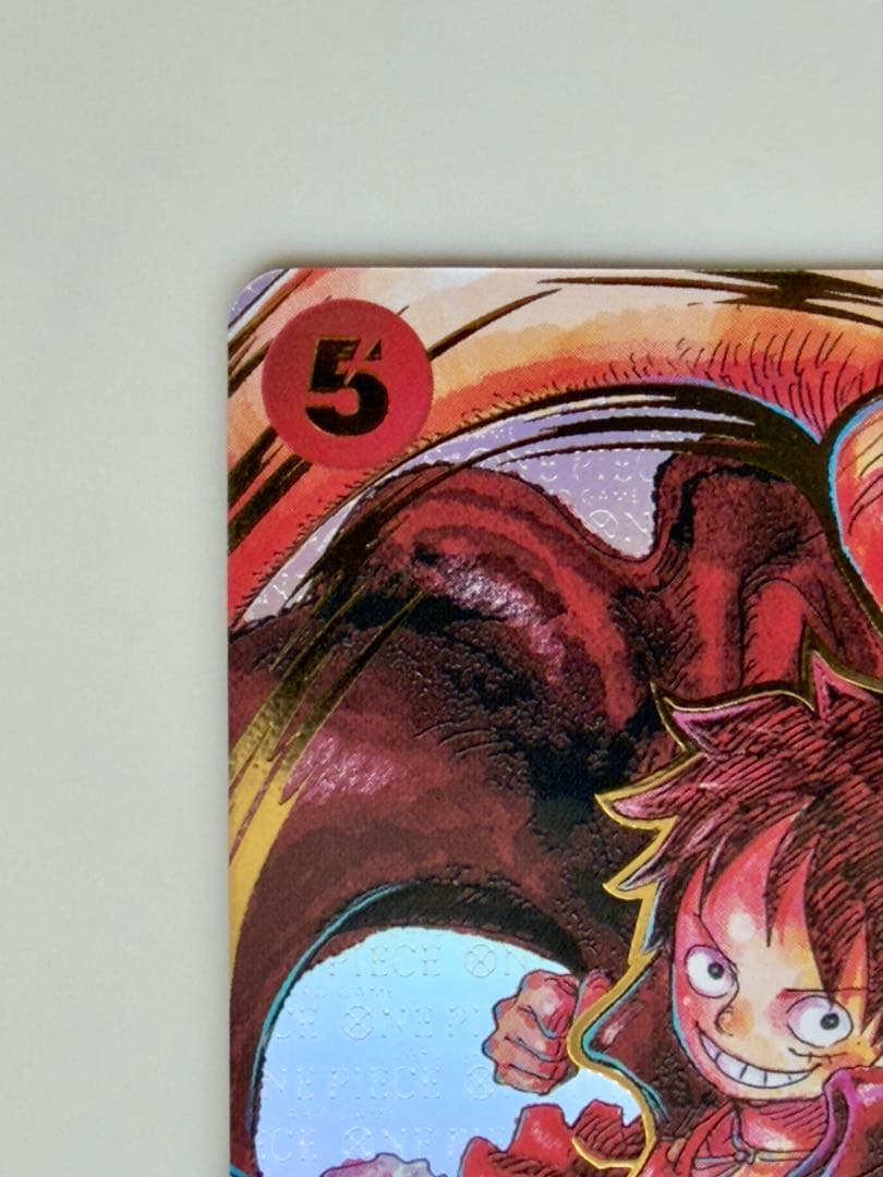 美品　モンキー・D・ルフィ：尾田栄一郎サイン SR パラレル ST01-012