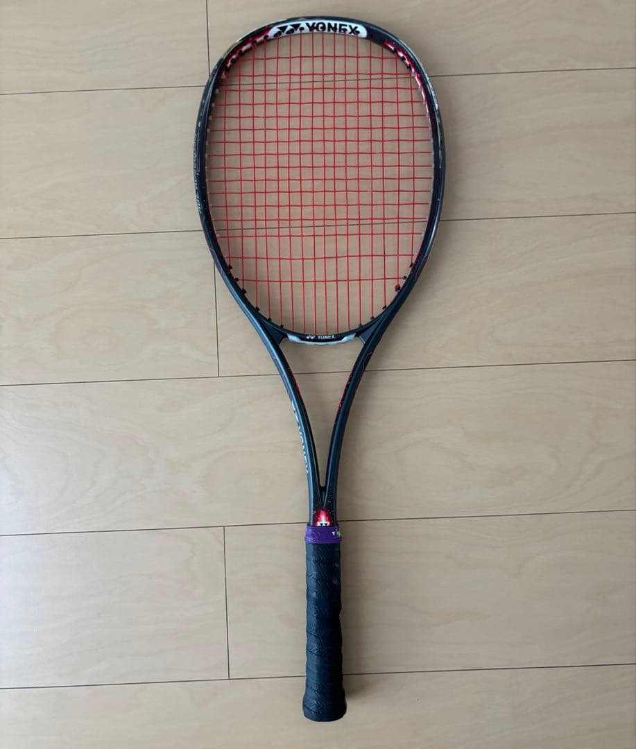 YONEX 軟式用テニスラケット 黒/赤