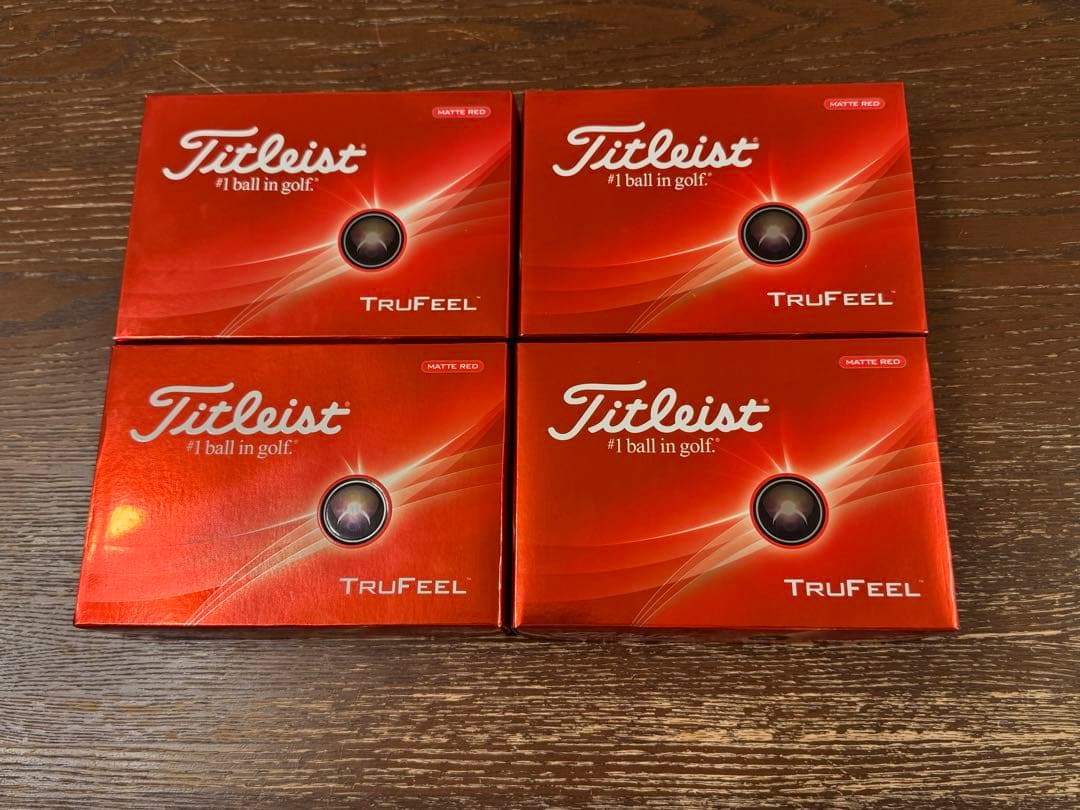 Titleist TruFeel マットレッド 4ダースセット