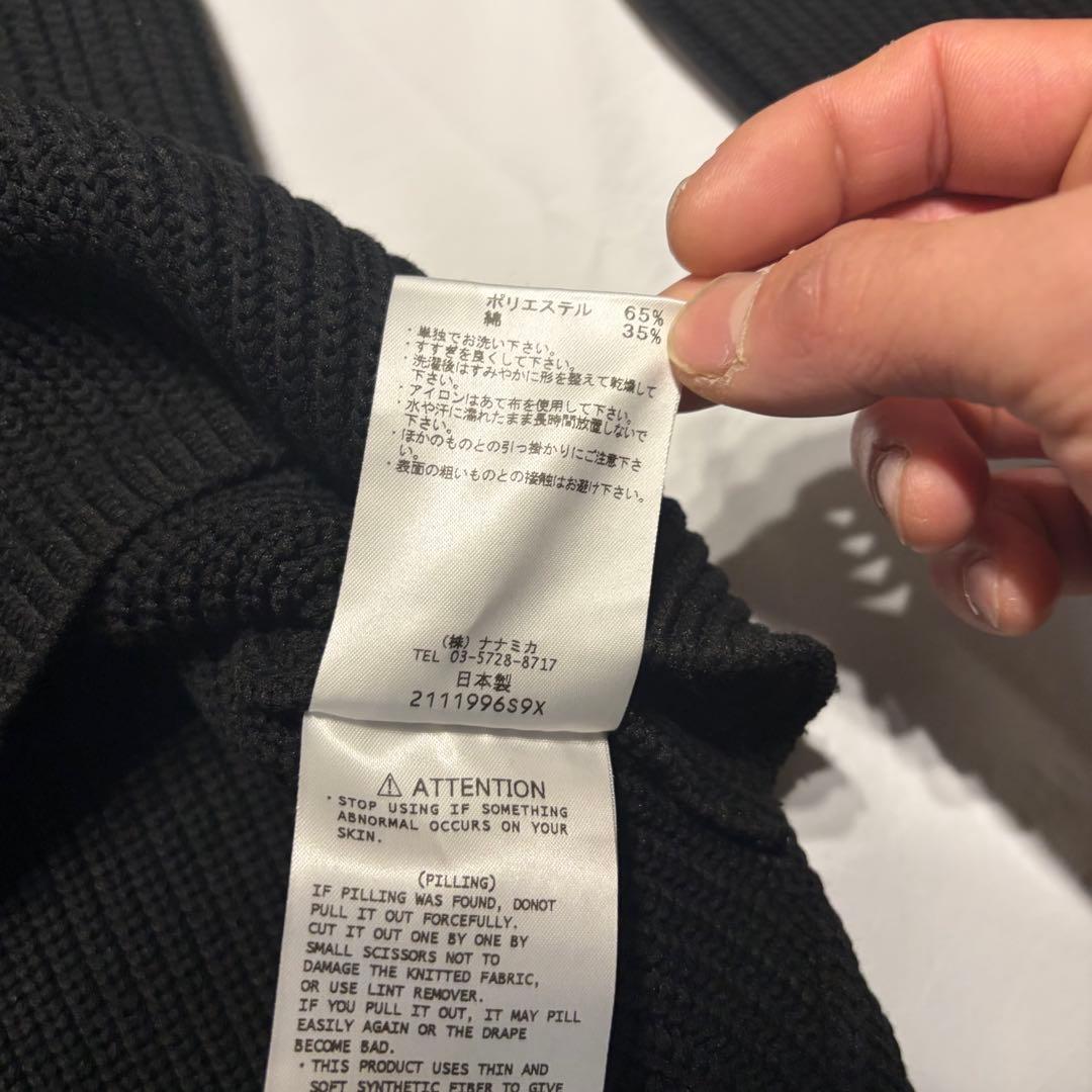 nanamica 5G Crew Neck Sweater ブラック