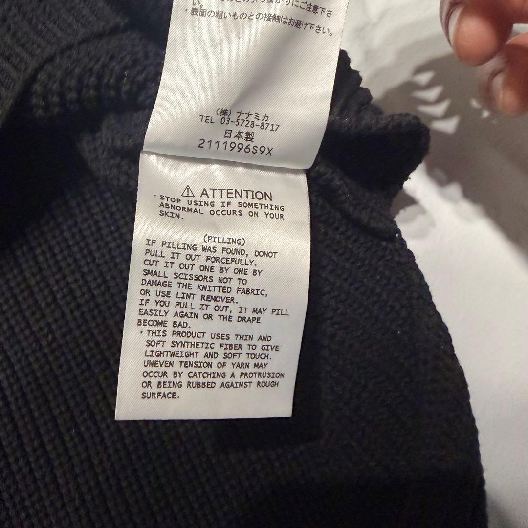 nanamica 5G Crew Neck Sweater ブラック