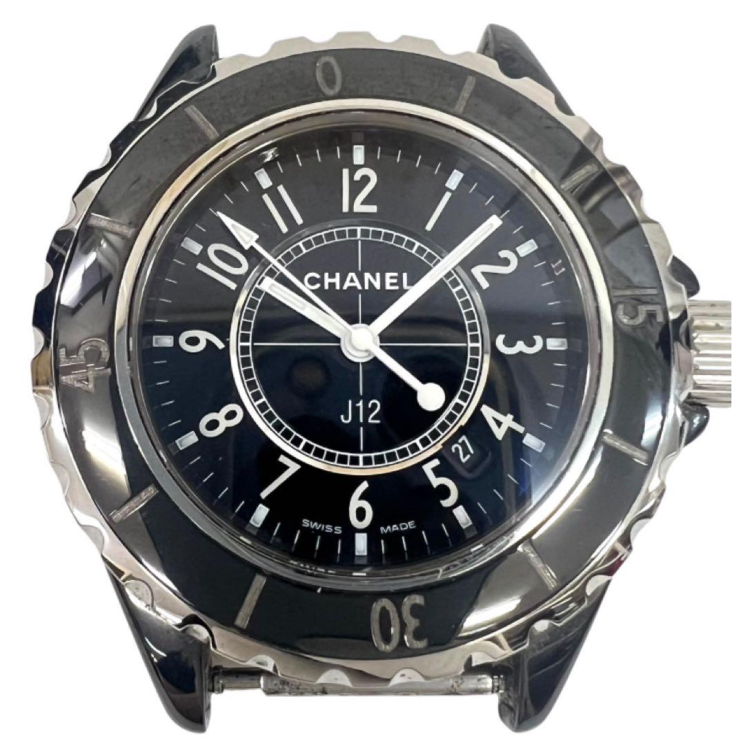 CHANEL シャネル　J12 稼働　本体のみ　欠けなし　ブラック　レディース