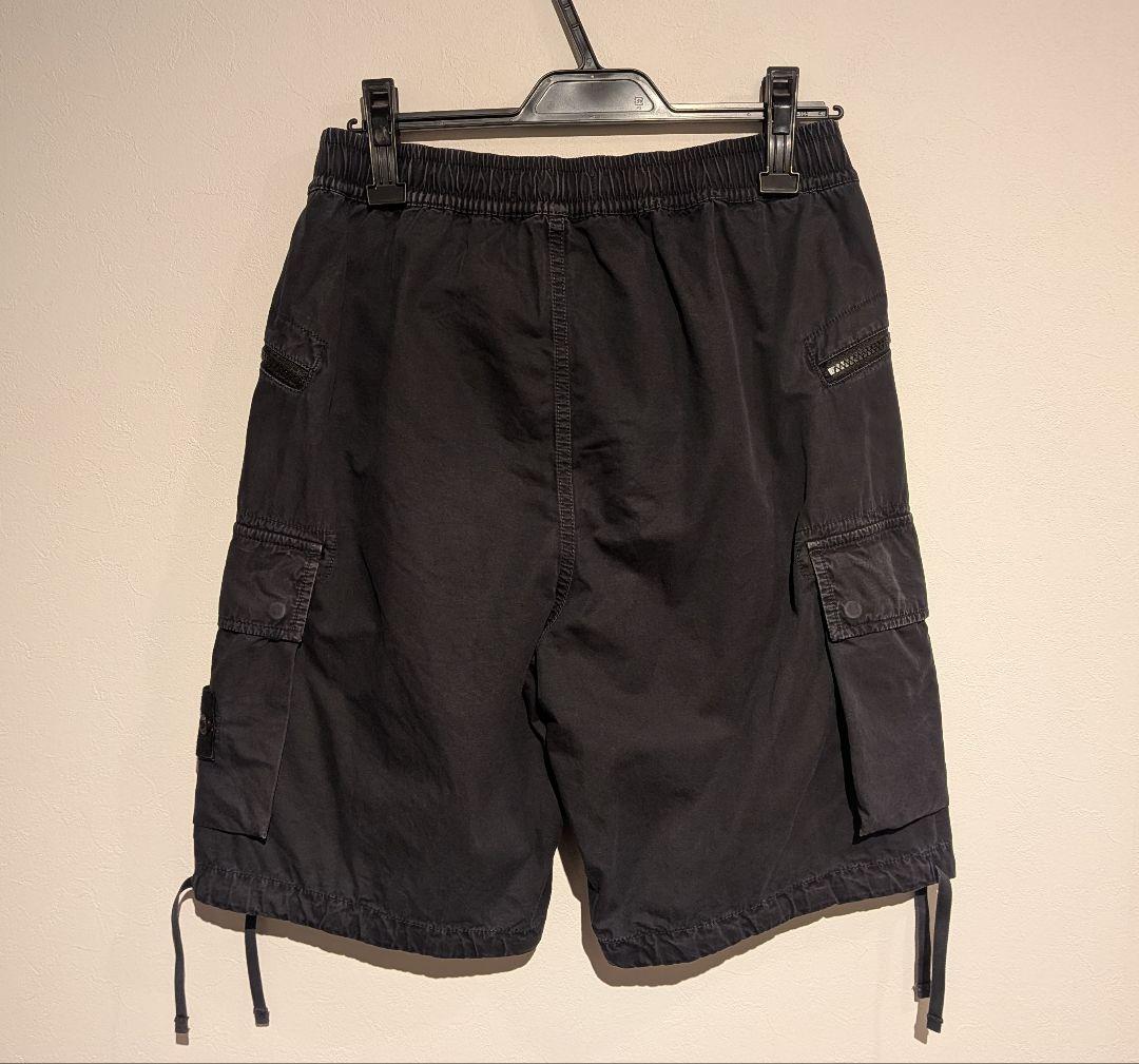 STONE  ブラックカーゴショーツ