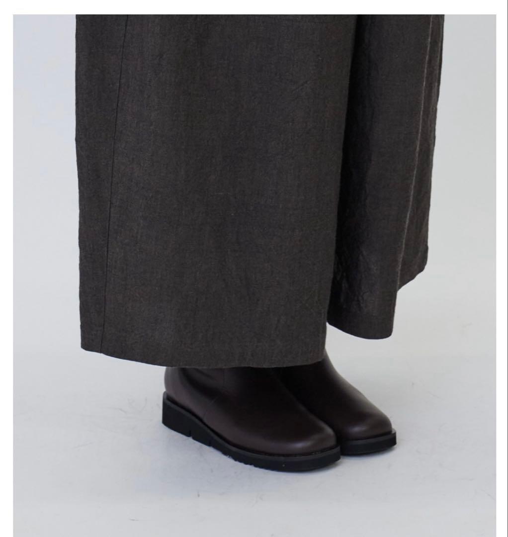 未使用定価3.3万円ロワズィールLOISIRバンブーリネンボトルシルエットパンツ