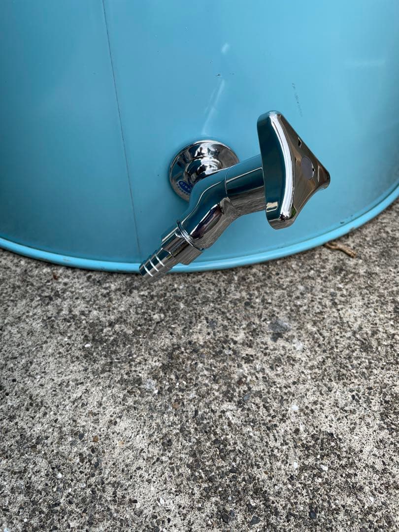 ドラム缶風呂 排水蛇口、すのこ、持ち手付き