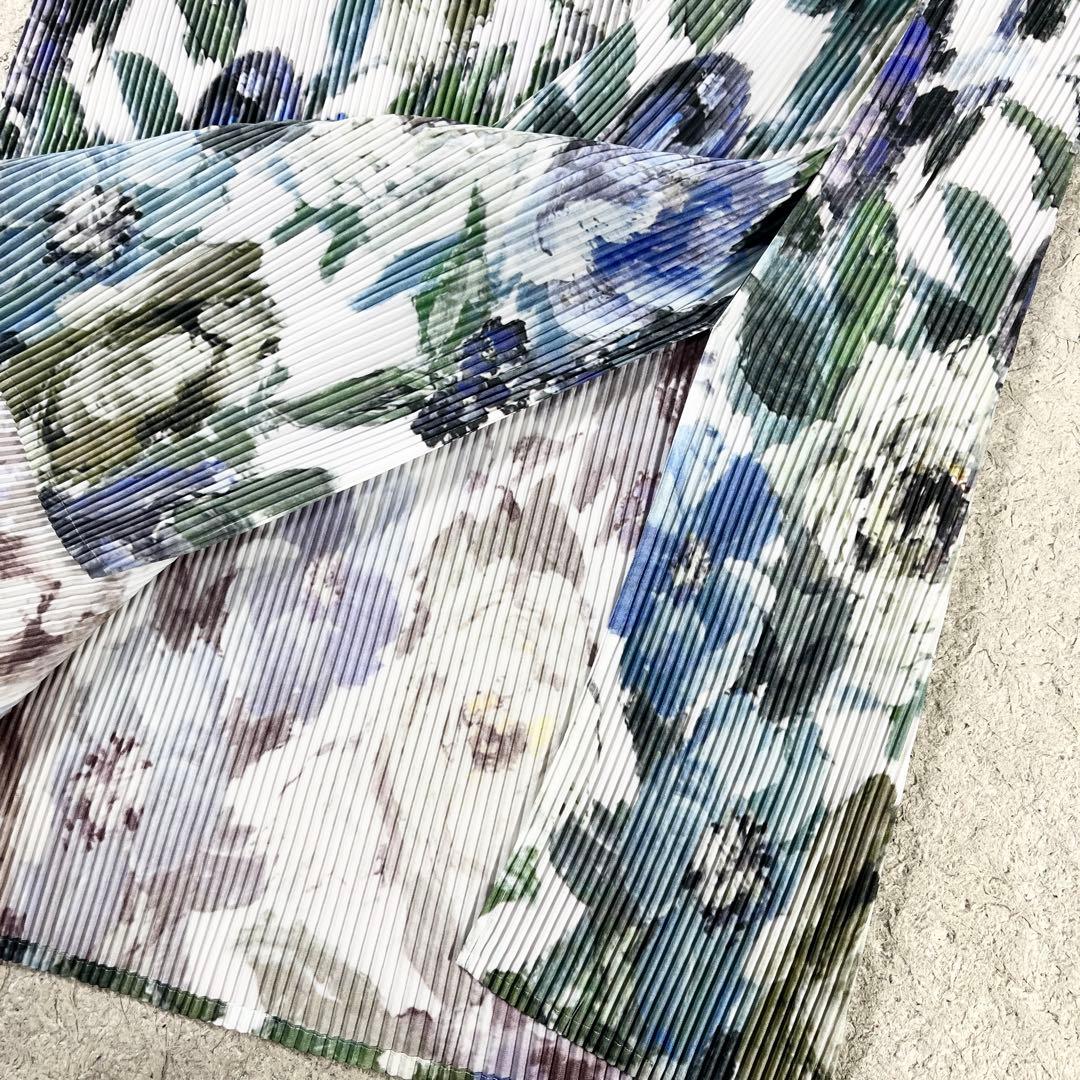 ✨未使用級 レリアン × デザイナーズギルド プリーツ ウォッシャブル 花柄