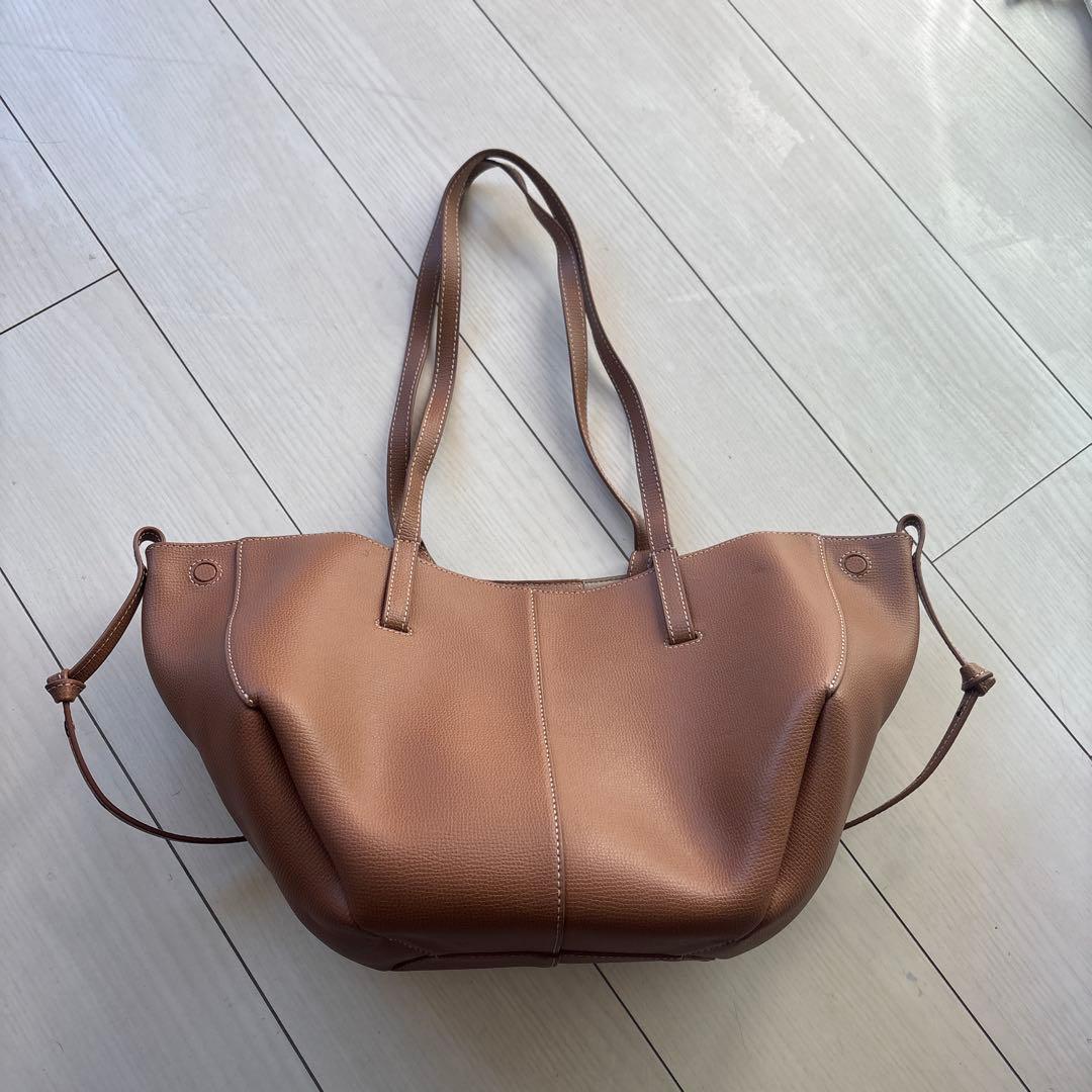 POLENE ブラウン トートバッグ