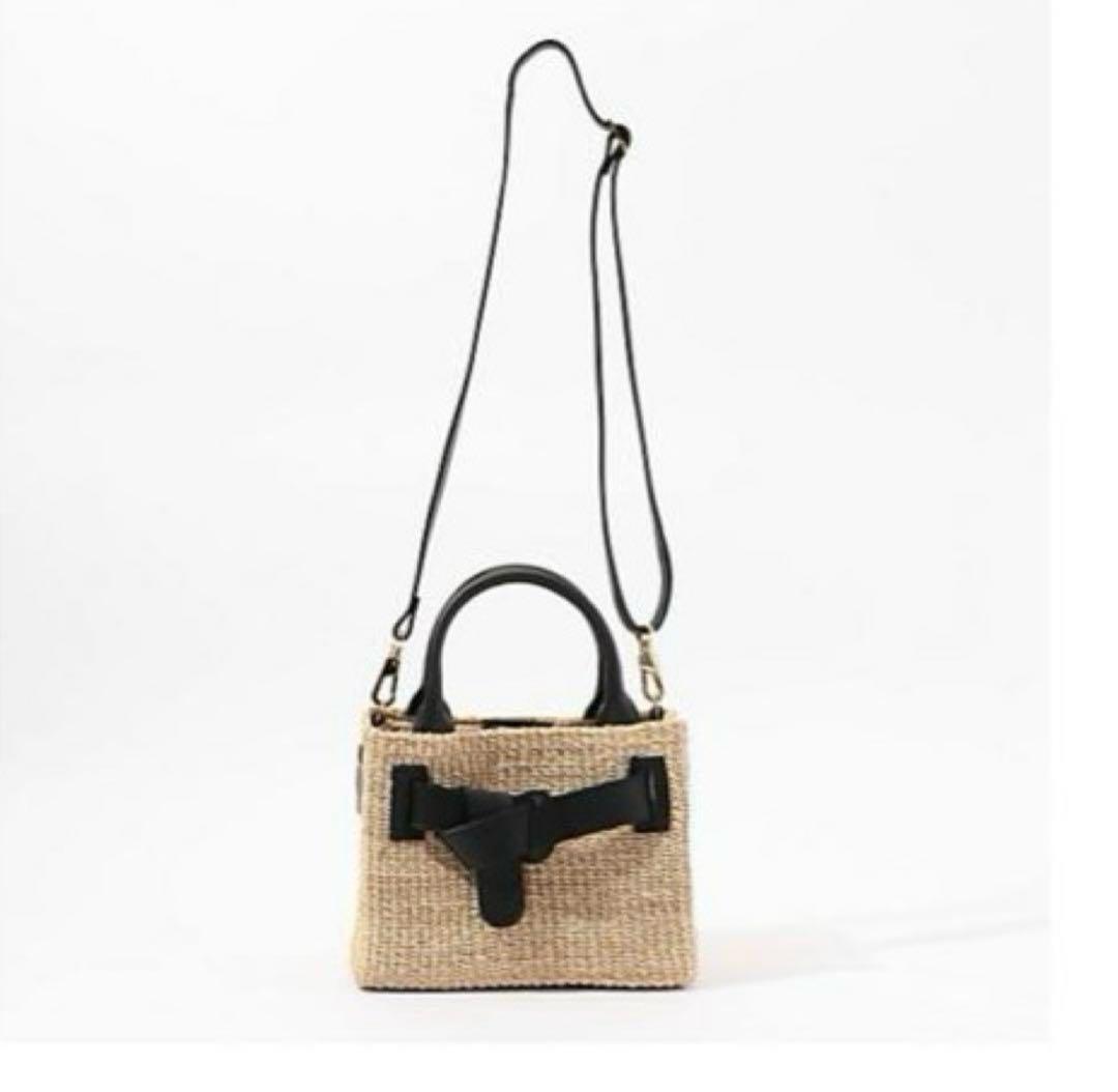 トゥモローランド　VIOLAd’ORO アバカレザーベルトショルダーバッグ