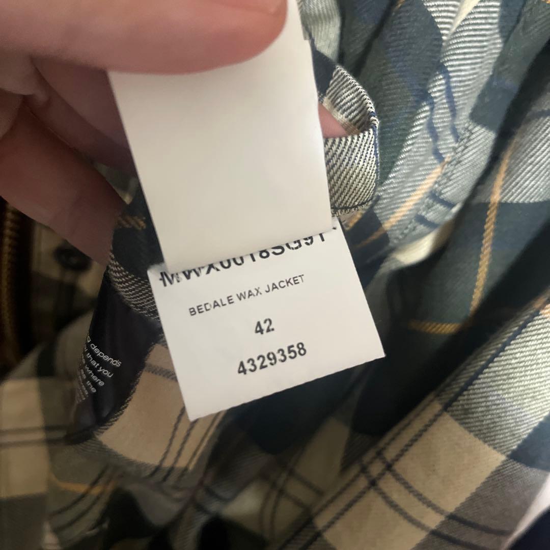 Barbour BEDALEオイルドジャケット OS ビデイル サイズ42