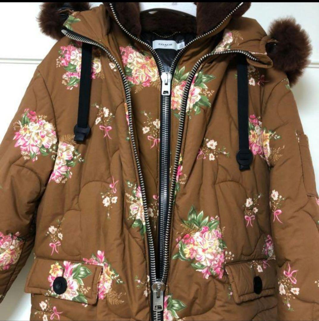 COACH フラワー コート アウター キルティング