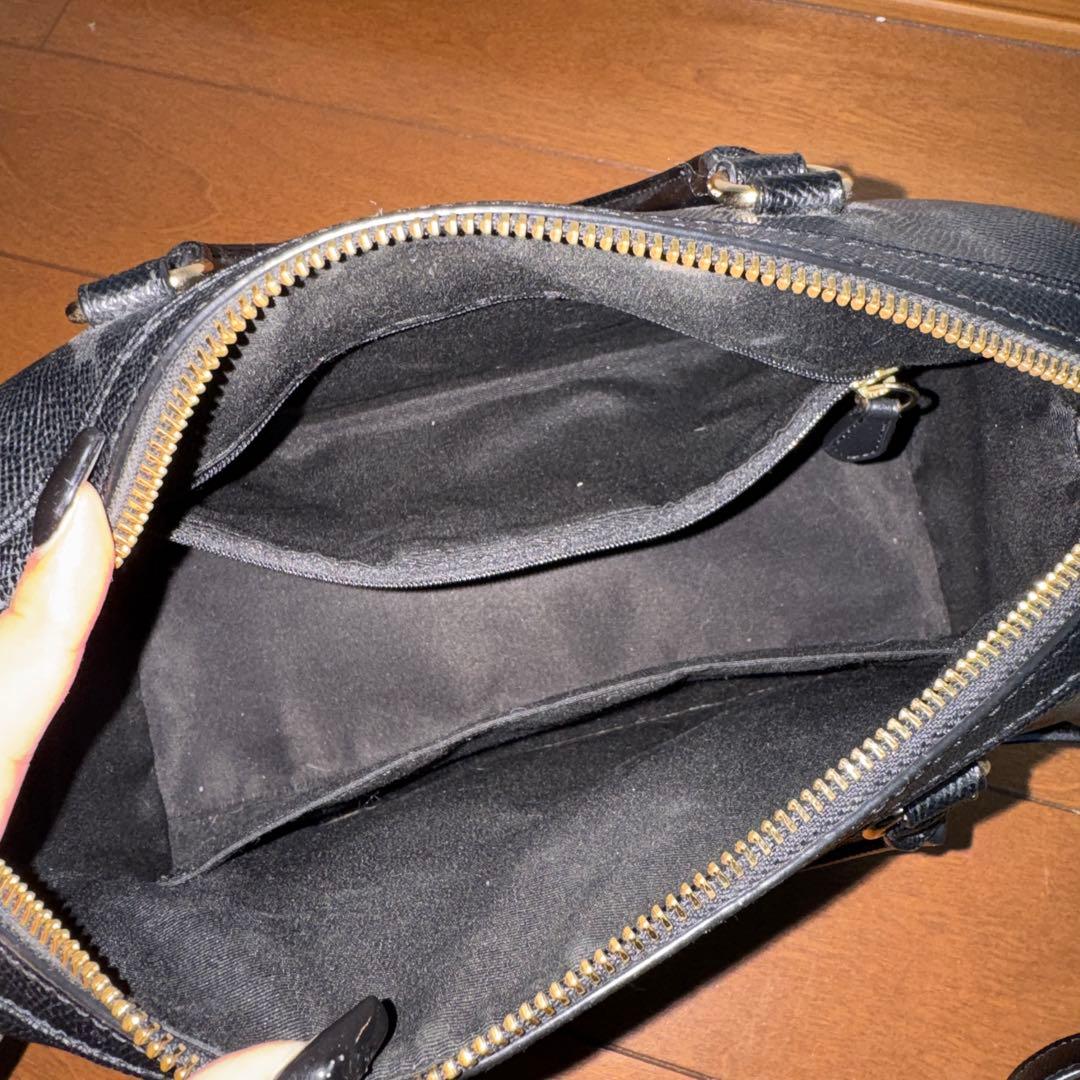 コーチ ローアンサッチェル　ショルダーバッグ 2way レザー　黒