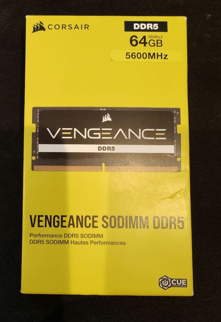 CORSAIR DDR5 計64GB CMSX64GX5M2A5600C48