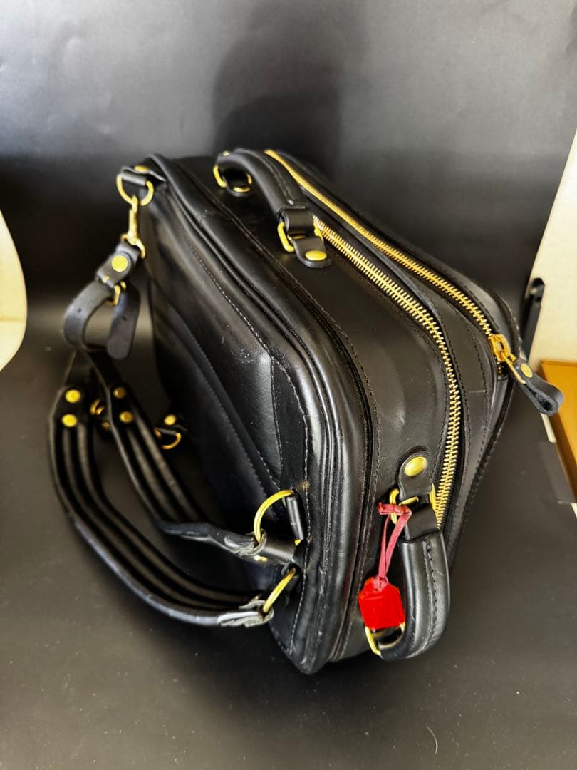 HERZ ビートルランドセル　リュック　黒革