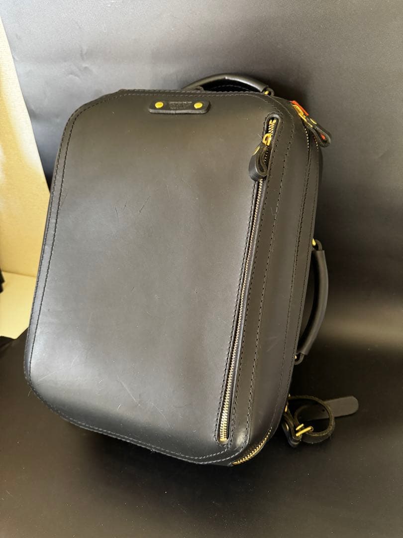 HERZ ビートルランドセル　リュック　黒革