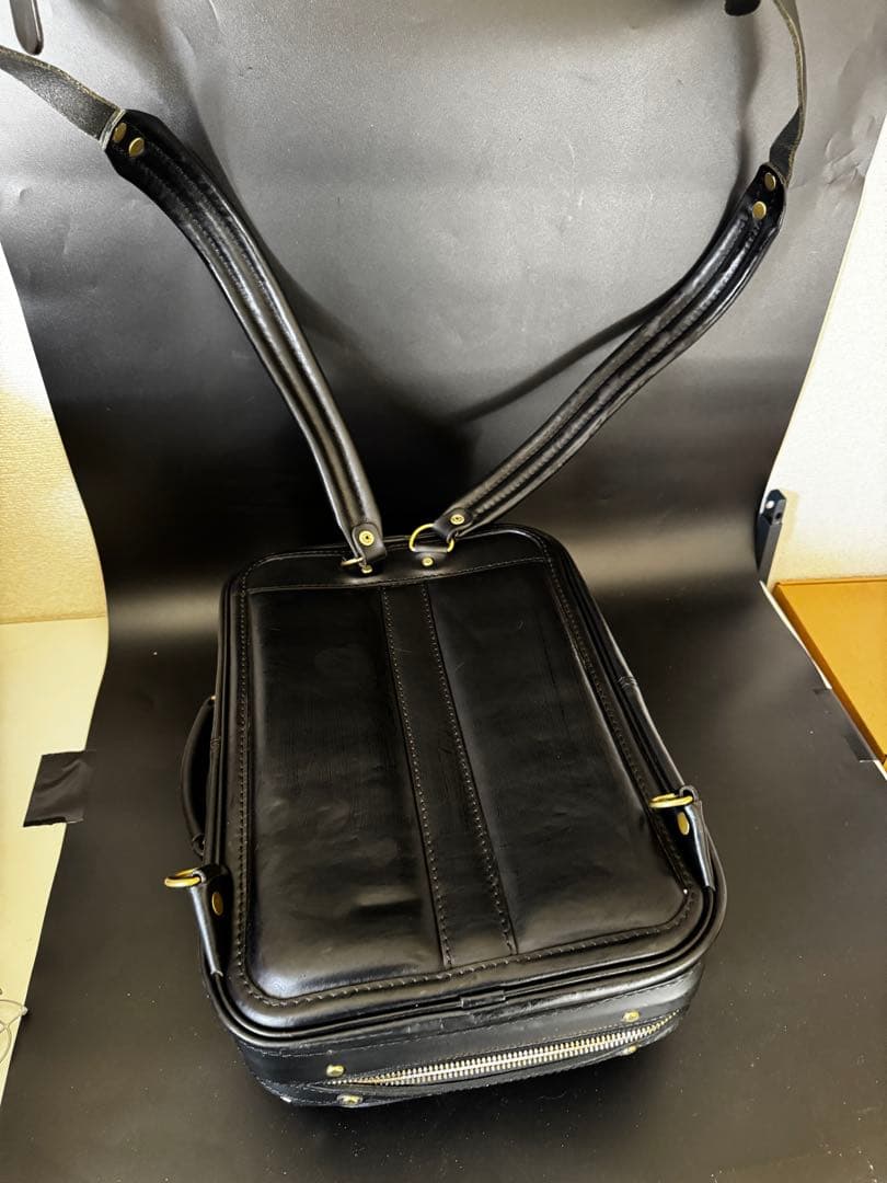 HERZ ビートルランドセル　リュック　黒革