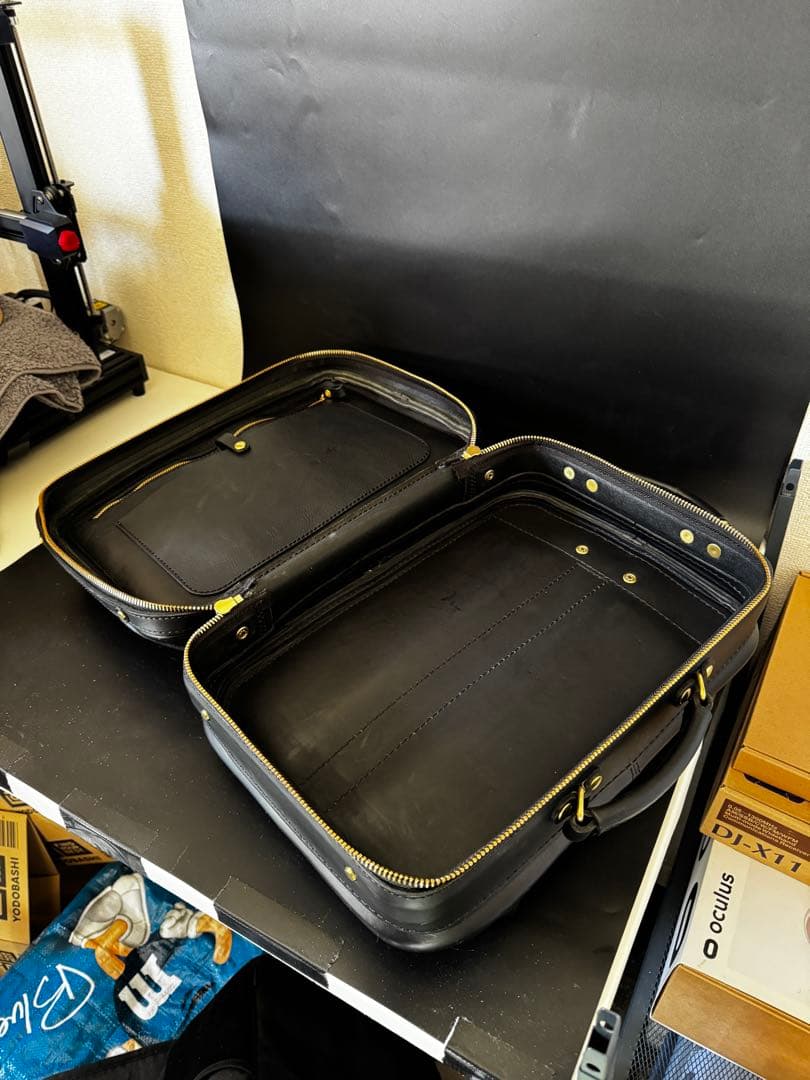 HERZ ビートルランドセル　リュック　黒革