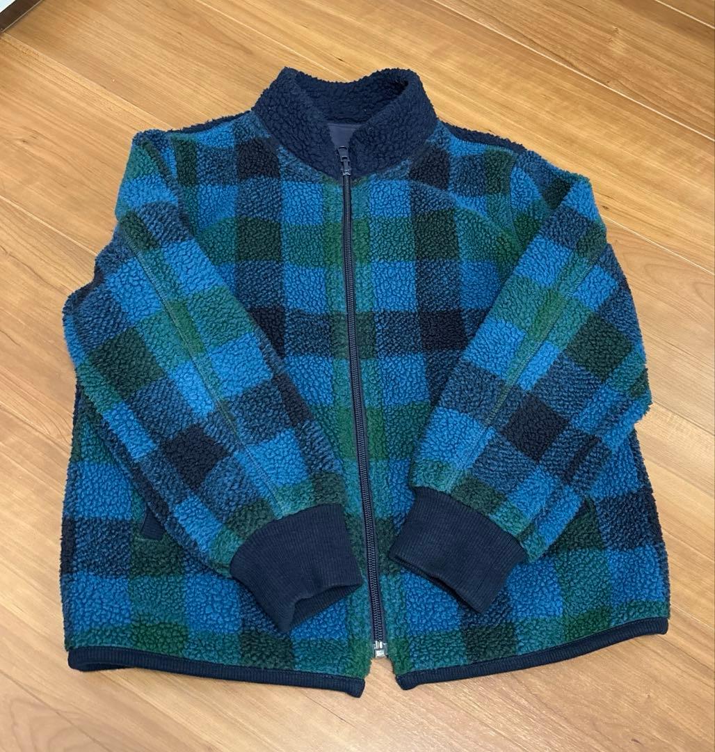 ファミリア　ブルーチェック　アウター　ブルゾン　140