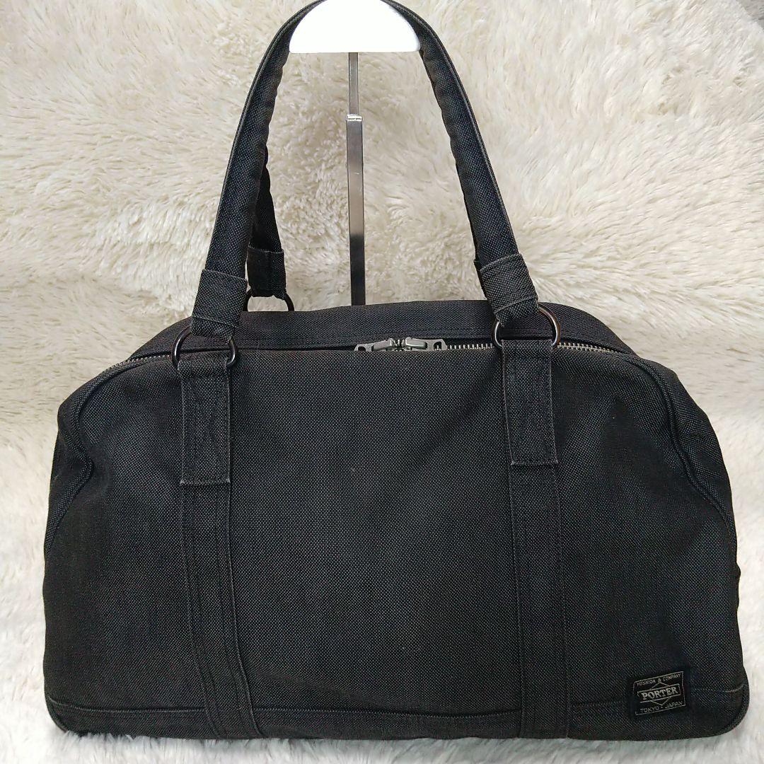 【ポーター】PORTER スモーキー ブラック ドラムバッグ ボストンバッグ