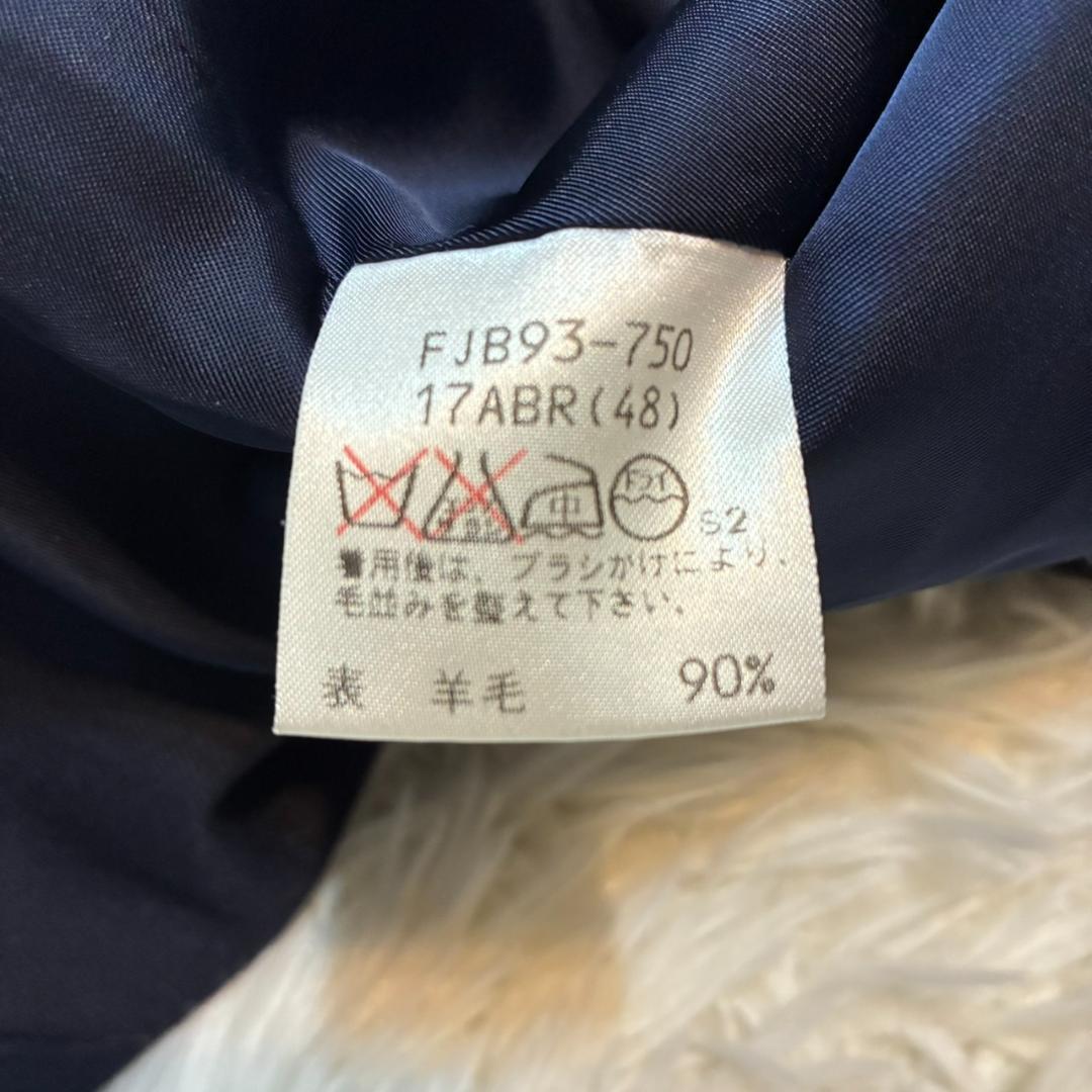 美品 Burberrys ジャケット 金ボタン ダブル カシミヤ ウール 紺ブレ