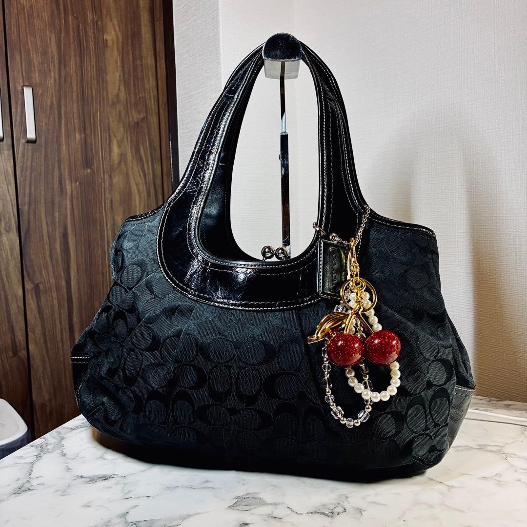 COACH F14380 プリーテッド サッチェル エルゴ バッグ がま口