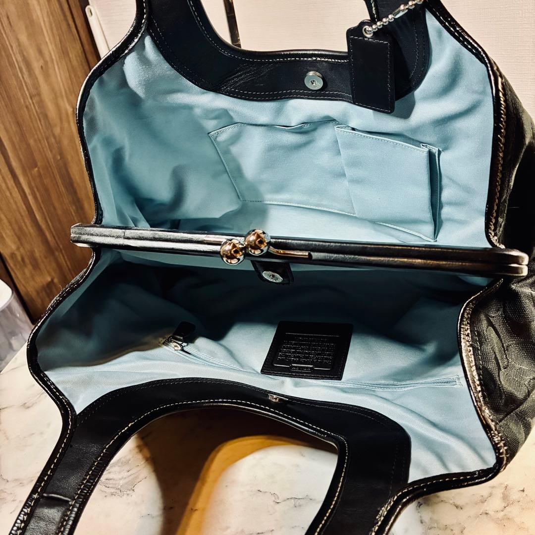 COACH F14380 プリーテッド サッチェル エルゴ バッグ がま口